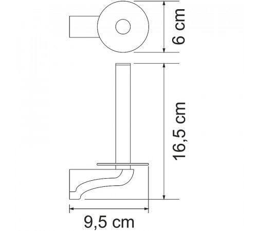 Держатель запасного рулона WasserKRAFT Kammel K-8397 Хром