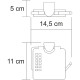 Держатель туалетной бумаги WasserKRAFT Kammel K-8325 с крышкой Хром