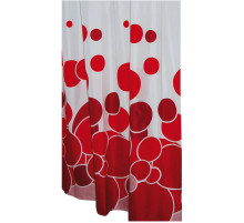 Штора для ванны Ridder Kani 180х200 403076 Красная Белая