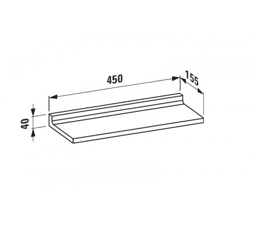 Полка Laufen Kartell by laufen 3.8533.0.083.000.1 Синия