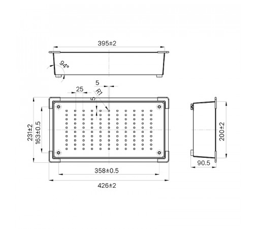 Коландер Iddis Kitchen Line KOL23S0i59 Сатин