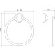 Кольцо для полотенец Aquatek Классик AQ4512CR Хром