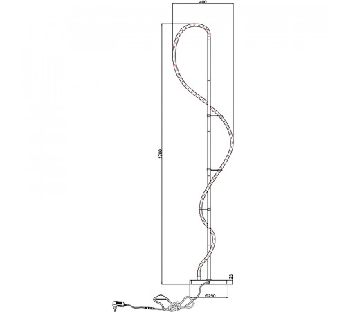 Торшер Artelamp Klimt A2850PN-35BK Белый Черный