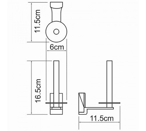 Держатель запасного рулона WasserKRAFT Leine K-5097 Хром