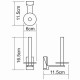 Держатель запасного рулона WasserKRAFT Leine K-5097 Хром