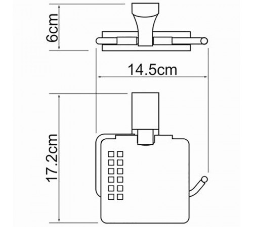 Держатель туалетной бумаги WasserKRAFT Leine K-5025 с крышкой Хром