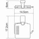 Держатель туалетной бумаги WasserKRAFT Leine K-5025 с крышкой Хром