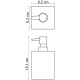 Дозатор для жидкого мыла WasserKRAFT Leine K-3899 Белый матовый
