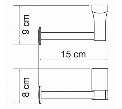 Держатель туалетной бумаги WasserKRAFT Leine K-5096 Хром