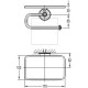 Держатель туалетной бумаги Cezares Liberty CZR-F-8989 с полкой Хром