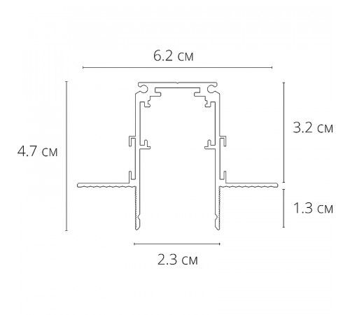 Шинопровод Artelamp Linea-accessories A472233 Белый