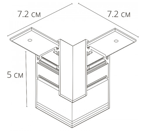 Коннектор угловой Artelamp Linea-accessories A480633 Белый