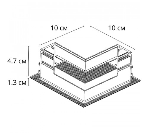 Коннектор угловой Artelamp Linea-accessories A487706 Черный