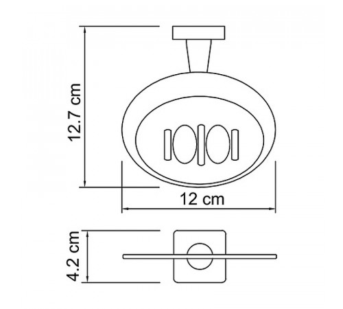 Мыльница WasserKRAFT Lippe K-6569 Хром