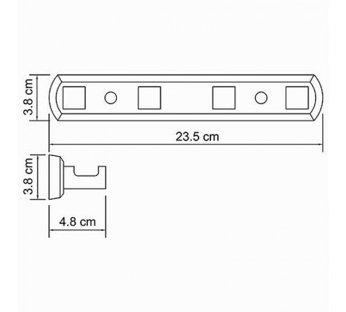 Вешалка для полотенец WasserKRAFT Lippe K-6574 Хром