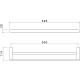 Полотенцедержатель Aquatek Лира AQ4430MB двойной Черный матовый