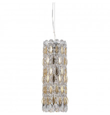 Подвесной светильник Crystal Lux Lirica SP3 Chrome Gold Transparent Прозрачный Золото Хром