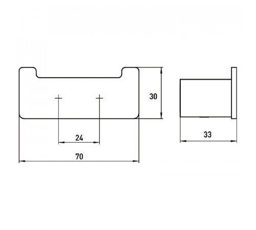 Двойной крючок Emco Loft 0575 001 02 Хром