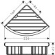 Полка корзина Hansgrohe Logis Universal 41710000 угловая Хром