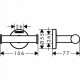 Крючок для полотенец Hansgrohe Logis Universal 41725000 Хром