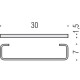 Полотенцедержатель Colombo Design Look W4209 Хром