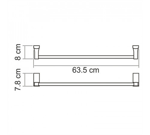 Полотенцедержатель WasserKRAFT Lopau K-6030 Хром