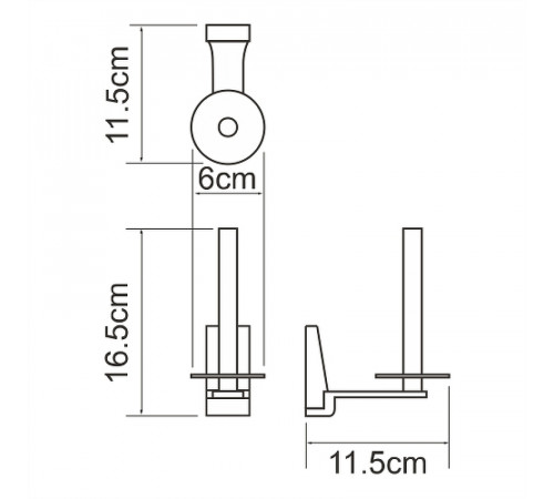 Держатель запасного рулона WasserKRAFT Lopau K-6097 Хром