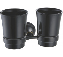 Стакан для зубных щеток Fixsen Luksor FX-71607B Черный Золото