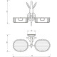 Мыльница Migliore Luxor 26126 Золото