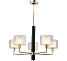 Люстра Crystal Lux Maestro SP-PL5 Gold Прозрачная Золото Черный