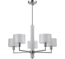 Люстра Crystal Lux Maestro SP-PL5 Chrome Прозрачная Белая Хром