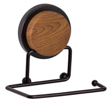 Держатель туалетной бумаги Fixsen Magic Wood FX-46010B Черный матовый