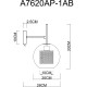 Настенный светильник Artelamp Manchester A7620AP-1AB Прозрачный Античная бронза