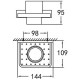 Стакан для зубных щеток Cezares Maxima CZR-F-8920 Хром