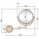 Косметическое зеркало Boheme Medici 501 с подсветкой с увеличением Бронза