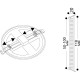 Встраиваемый светильник Artelamp Mesura A7973PL-1WH Белый