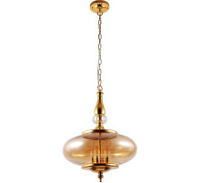 Подвесной светильник Crystal Lux Miel SP4 Gold Янтарный Золото