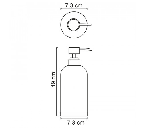 Дозатор для жидкого мыла WasserKRAFT Mindel K-8899 Белый