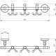Вешалка для полотенец Migliore Mirella 24912 Хром