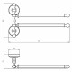 Полотенцедержатель Migliore Mirella 17254 поворотный Хром
