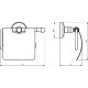 Держатель туалетной бумаги Migliore Mirella 17271 с крышкой Хром Золото