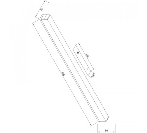 Подсветка для зеркал и картин Maytoni Mirror Fichte MIR012WL-L14B4K Черная