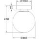 Настенно-потолочный светильник Maytoni Modern Basic form MOD321WL-01G3 Золото