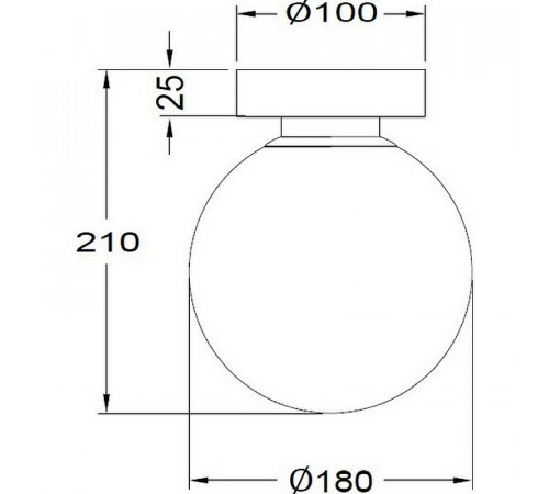 Настенно-потолочный светильник Maytoni Modern Basic form MOD321WL-01G2 Золото