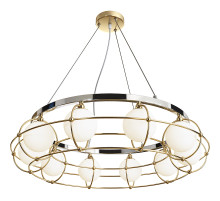 Подвесной светильник Maytoni Modern Carcass MOD312PL-10GCH Белый Золото Хром