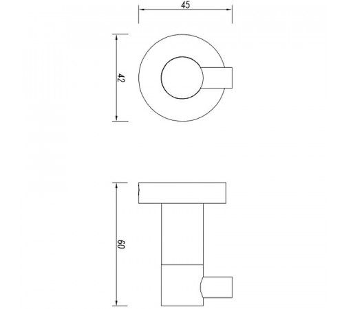 Крючок Omnires Modern Project MP60110GL Золото