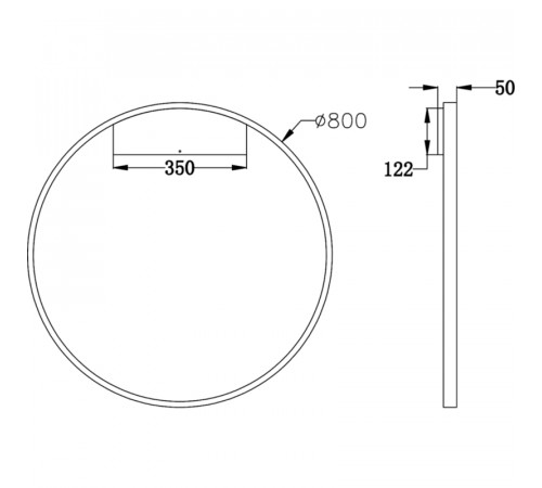 Настенный светильник Maytoni Modern Rim MOD058WL-L50B4K Черный