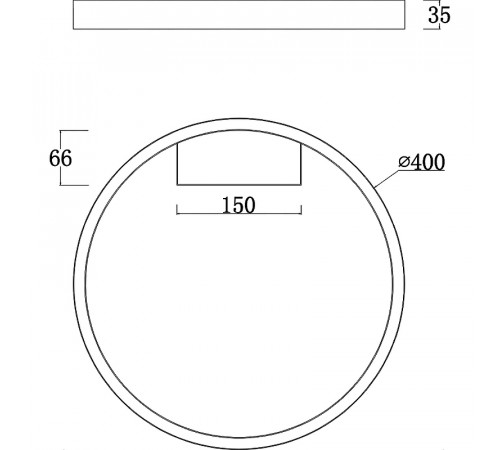 Потолочный светильник Maytoni Modern Rim MOD058CL-L25B4K Черный