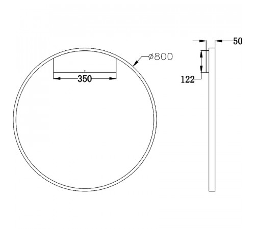 Настенный светильник Maytoni Modern Rim MOD058WL-L50BS3K Латунь