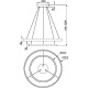 Подвесной светильник Maytoni Modern Rim MOD058PL-L74BS3K Латунь